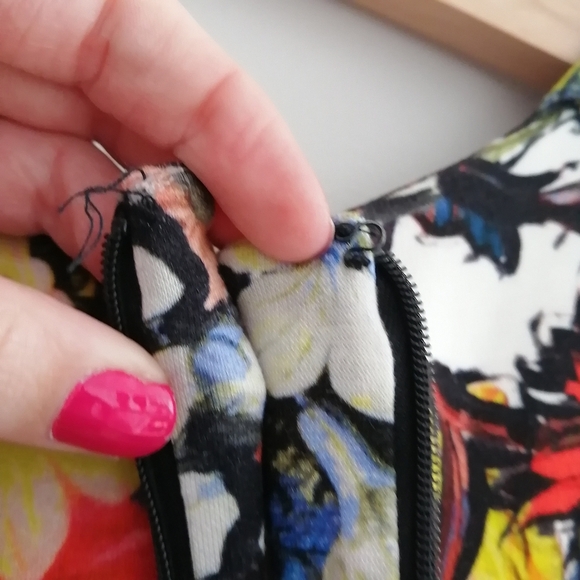 Erdem Wilhelmina Colourful Floral Knee Length Dress Elbow Sleeves US 8 - Picture 12 of 17